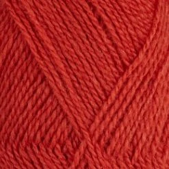 Dämpad Röd 469 - Finullgarn 50g