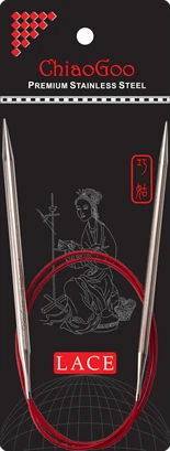 3,50mm 40cm - ChiaoGoo Red Lace Rundsticka