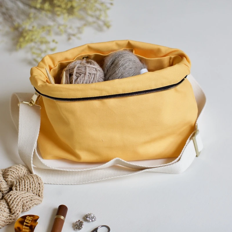 Golden Yellow - Plystre Crossbody Pouch
